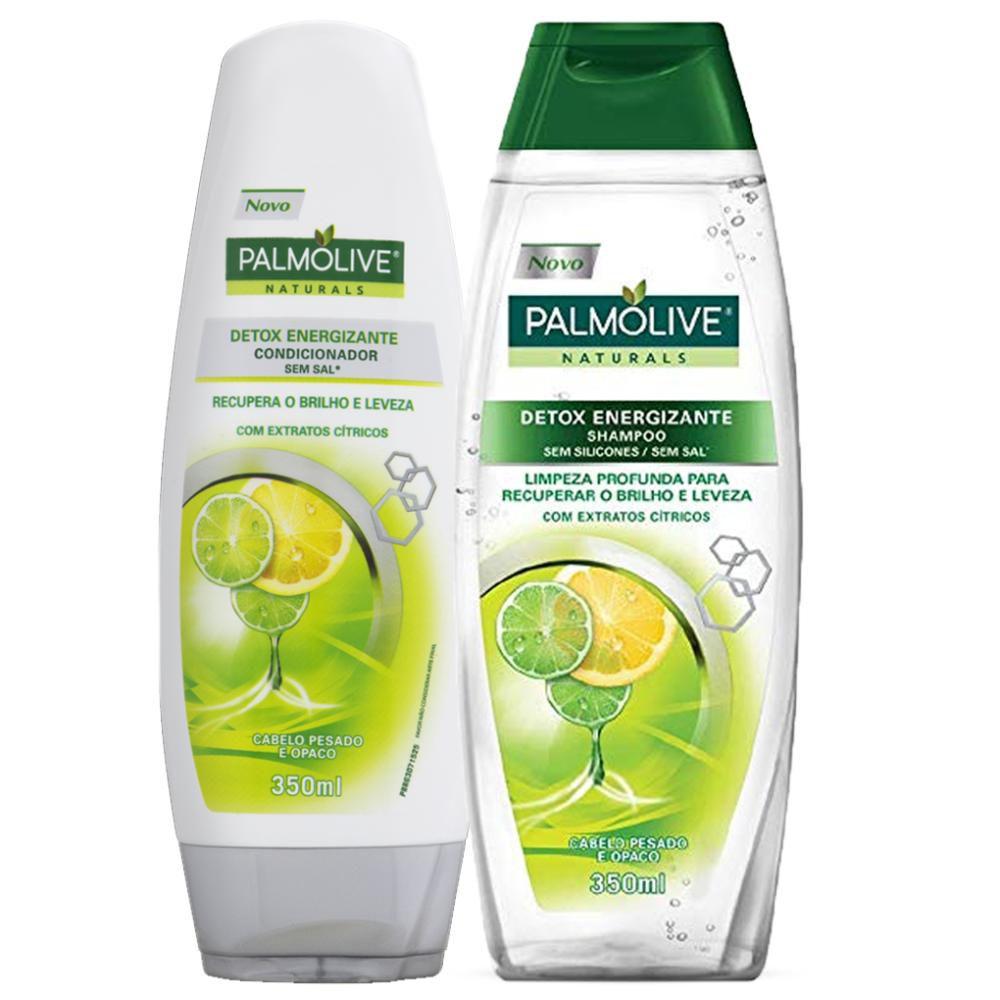 Kit Shampoo Palmolive Naturals Detox 350mL + Condicionador Palmolive ...
