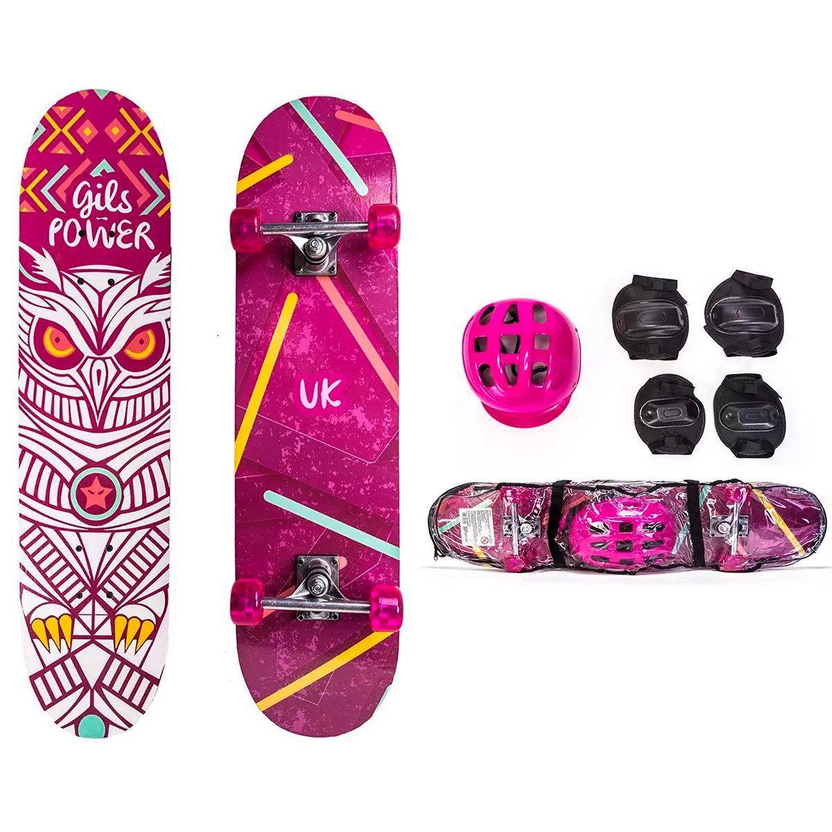 Kit Skate Feminino Unik Skate Infantil Magazine Luiza