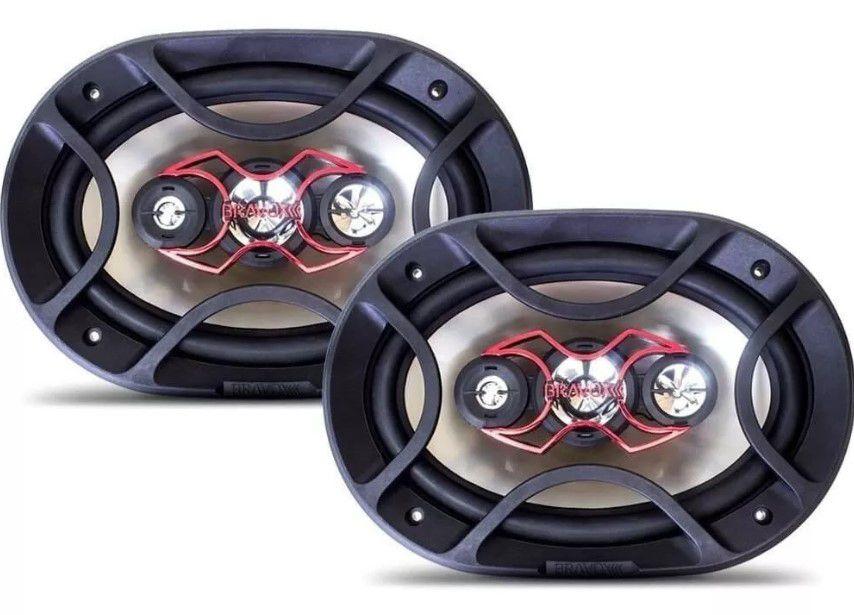 Kit Som Automotivo Bluetooth Auto Falante Bravox 6 + 6x9 Som
