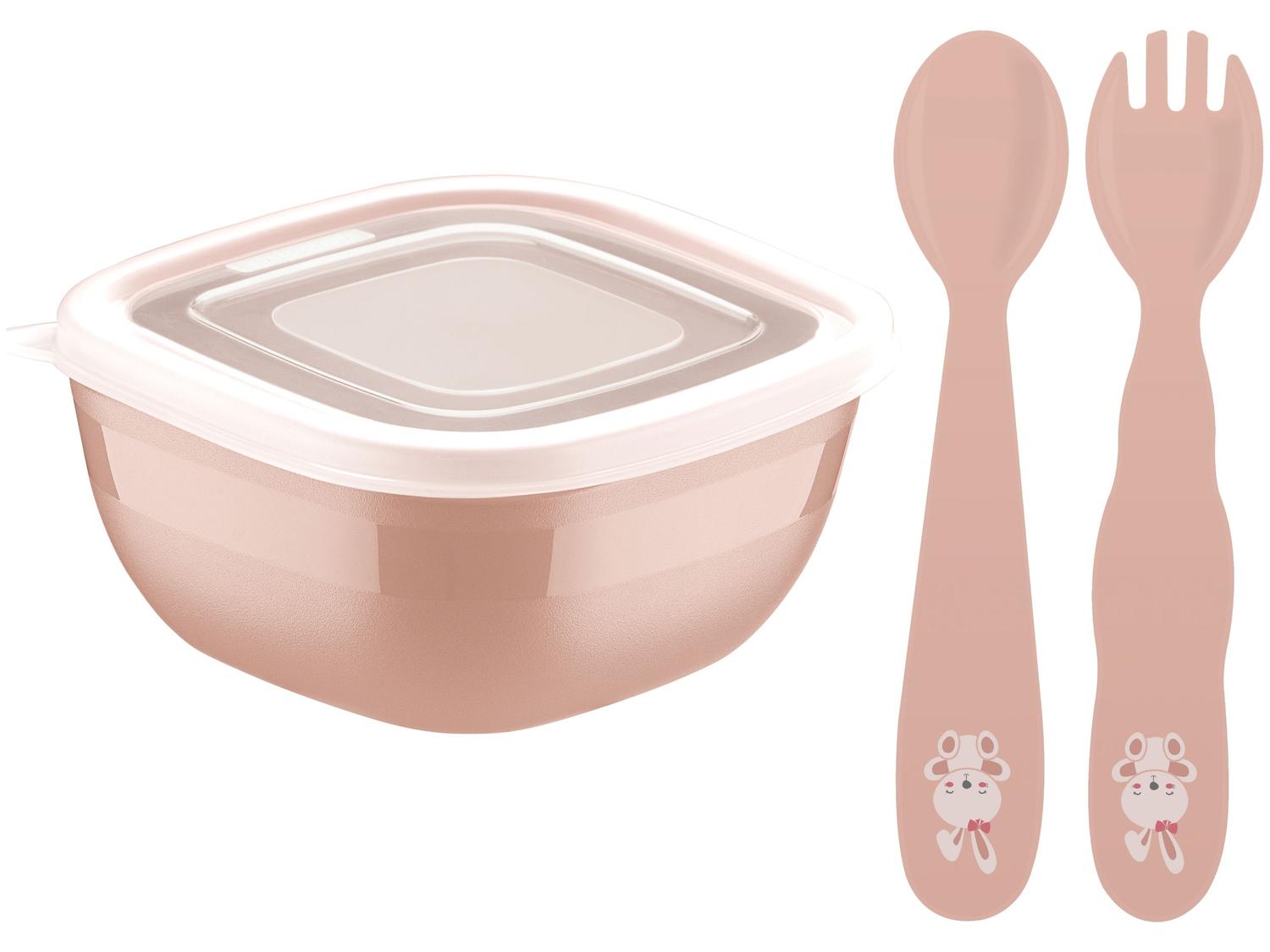 Kit Talher Infantil Tramontina Coelho Le Petit Rosa 3 Peças