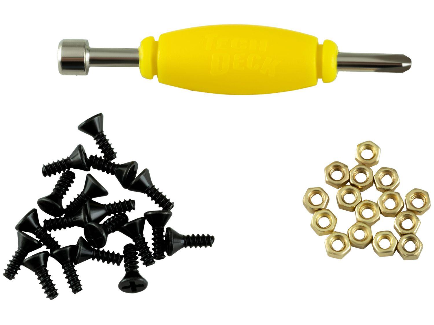 Kit Tech Deck Skate de Dedo com 4 Unidades