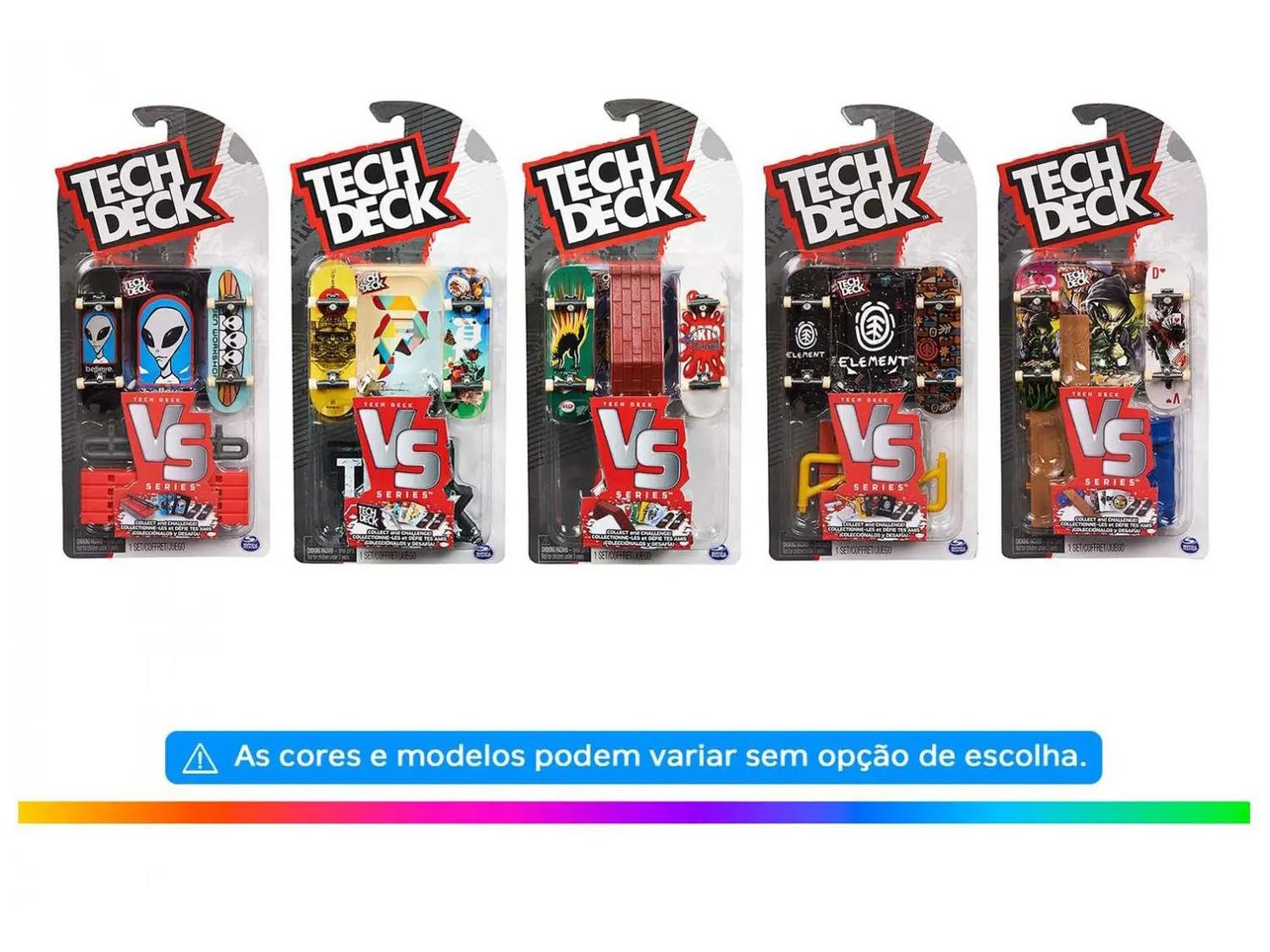 Kit Tech Deck Skate de Dedo com Obstáculo Sunny