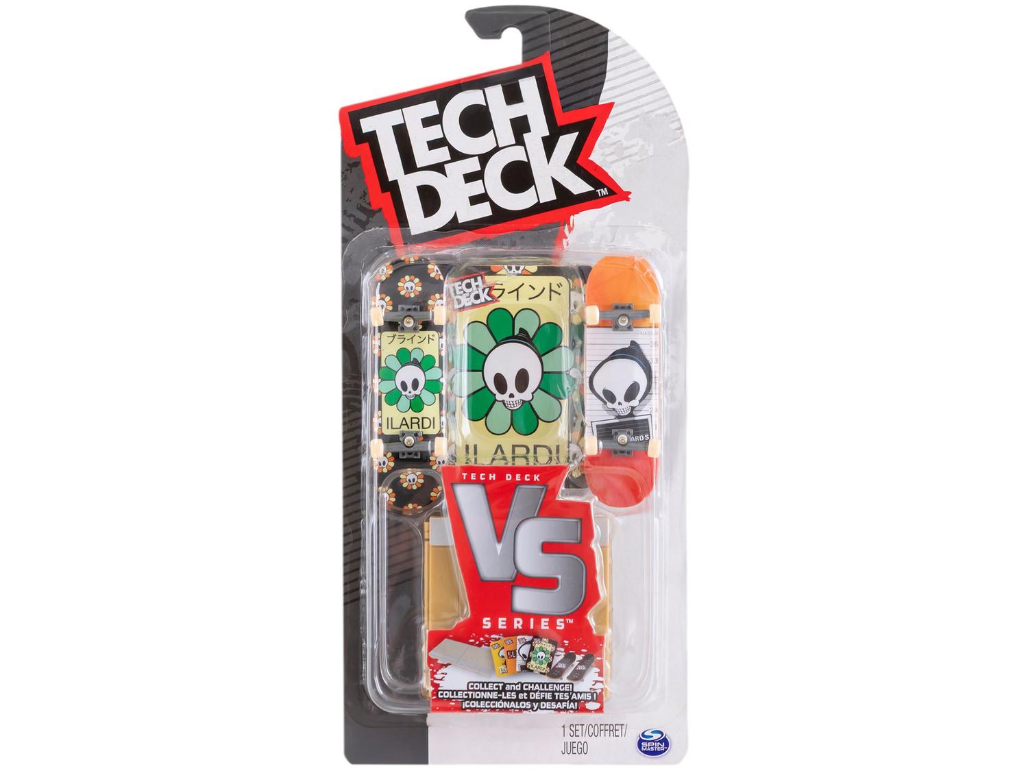 Kit Tech Deck Skate de Dedo com Obstáculo Sunny