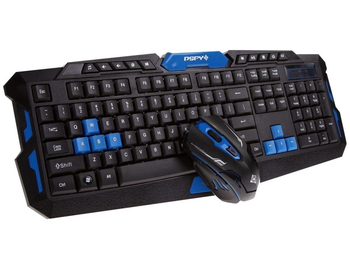 Kit Teclado e Mouse Gamer Sem Fio Wireless 1600 DPI B-max BM-T07 - Kit ...