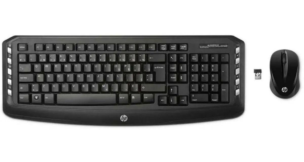 Kit Teclado E Mouse Sem Fio Hp 300 Abnt2 3ml04aa Cor Preto Kit Teclado e Mouse Magazine Luiza