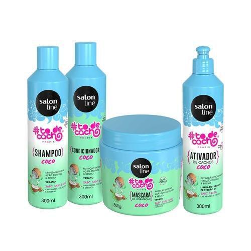 Kit Todecacho Coco Shampoo Condicionador Ativador De Cachos Mascara Salon Line No Magalu Magazine Luiza