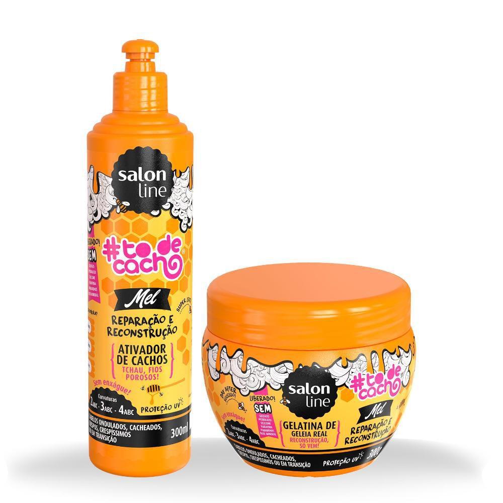 Kit Todecacho Mel Ativador De Cachos Geleia Real Salon Line Creme De Pentear Magazine Luiza