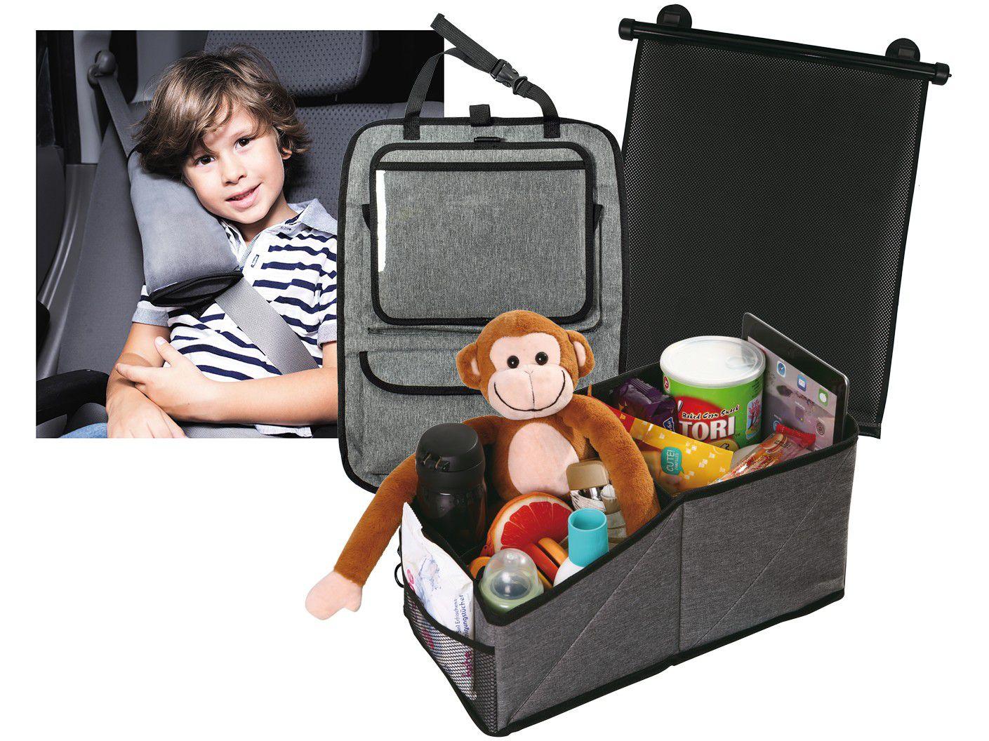 Kit Viagem Completa Mochila Organizador Almofada Cinto e Cortina de Carro