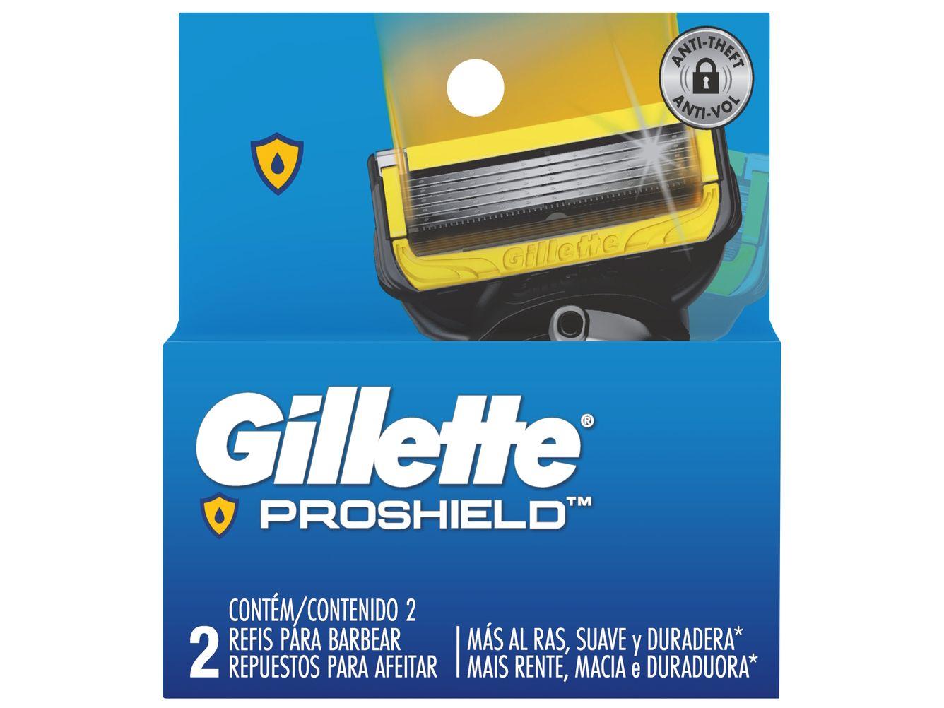 Lâmina de Barbear Gillette Fusion Proshield 2 Peças