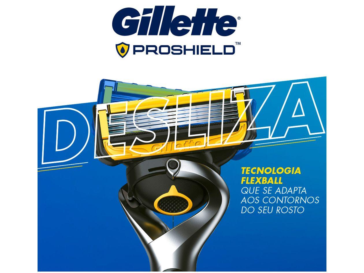 Lâmina de Barbear Gillette Fusion Proshield 2 Peças
