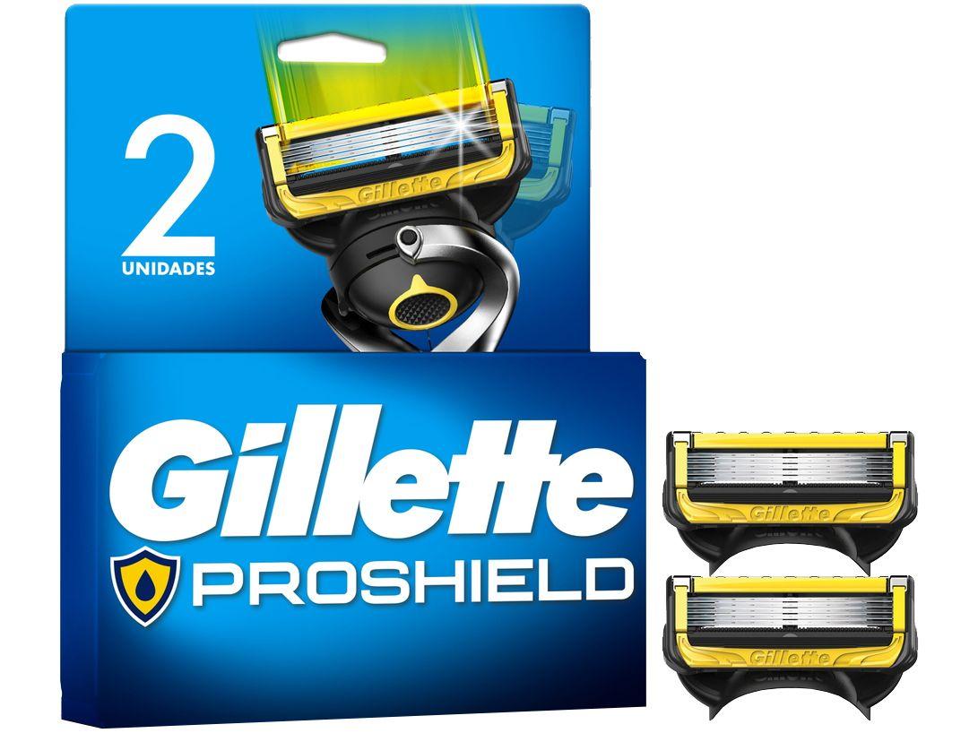 Lâmina de Barbear Gillette Fusion Proshield 2 Peças