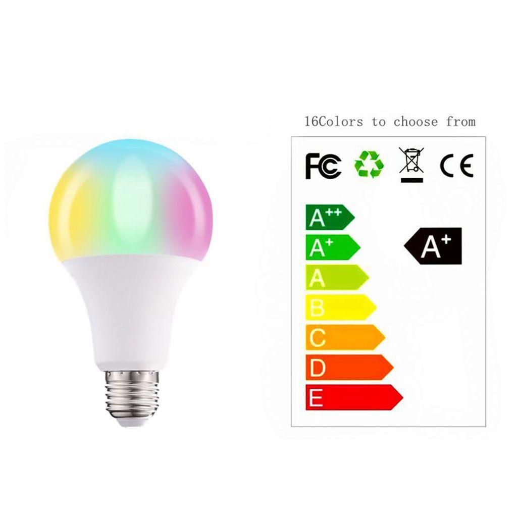 Lâmpada Led Muda De Cor Com Controle Remoto RGB 7w Rixme Lâmpada de