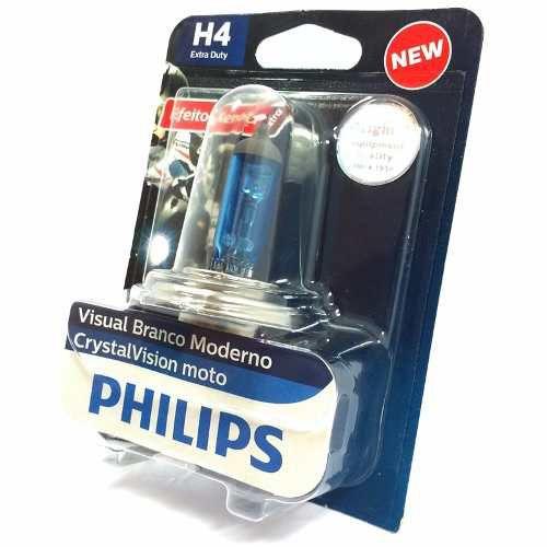 Willing Low via Lampada Philips Crystal Vision Motos H4 35/35w Super Branca - Lâmpada Super  Branca para Moto - Magazine Luiza