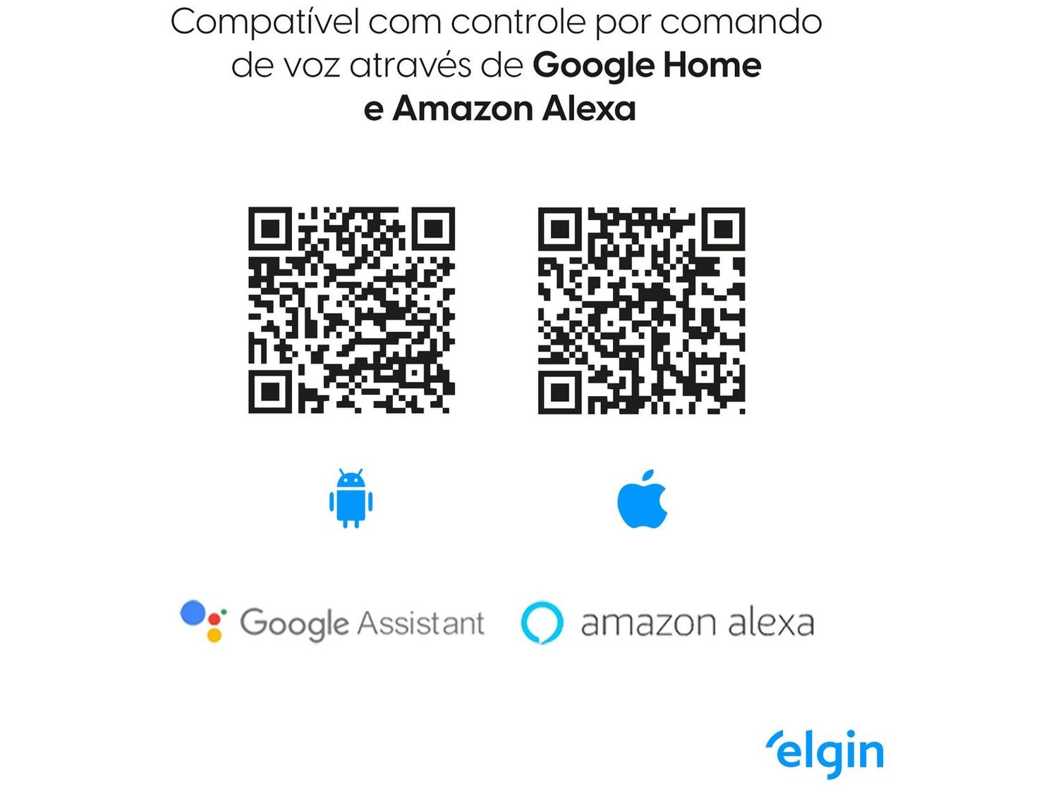 Lâmpada Smart Wi-Fi Elgin Smart Color Bulbo LED