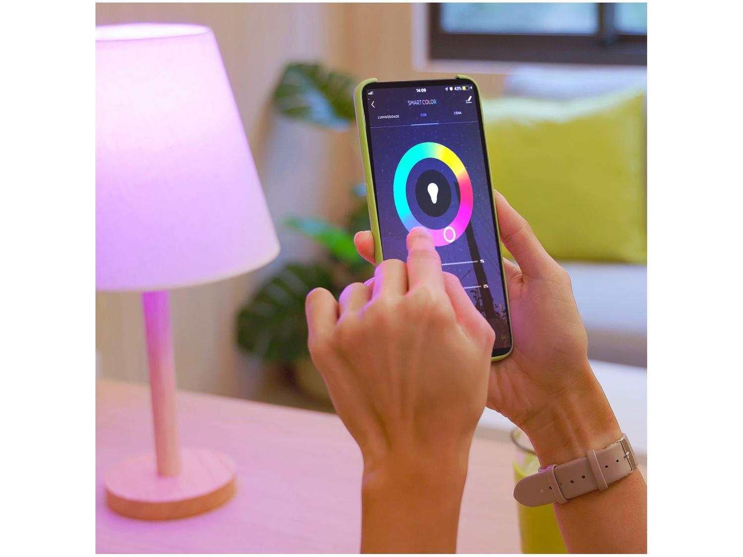 Lâmpada Smart Wi-Fi Elgin Smart Color Bulbo LED