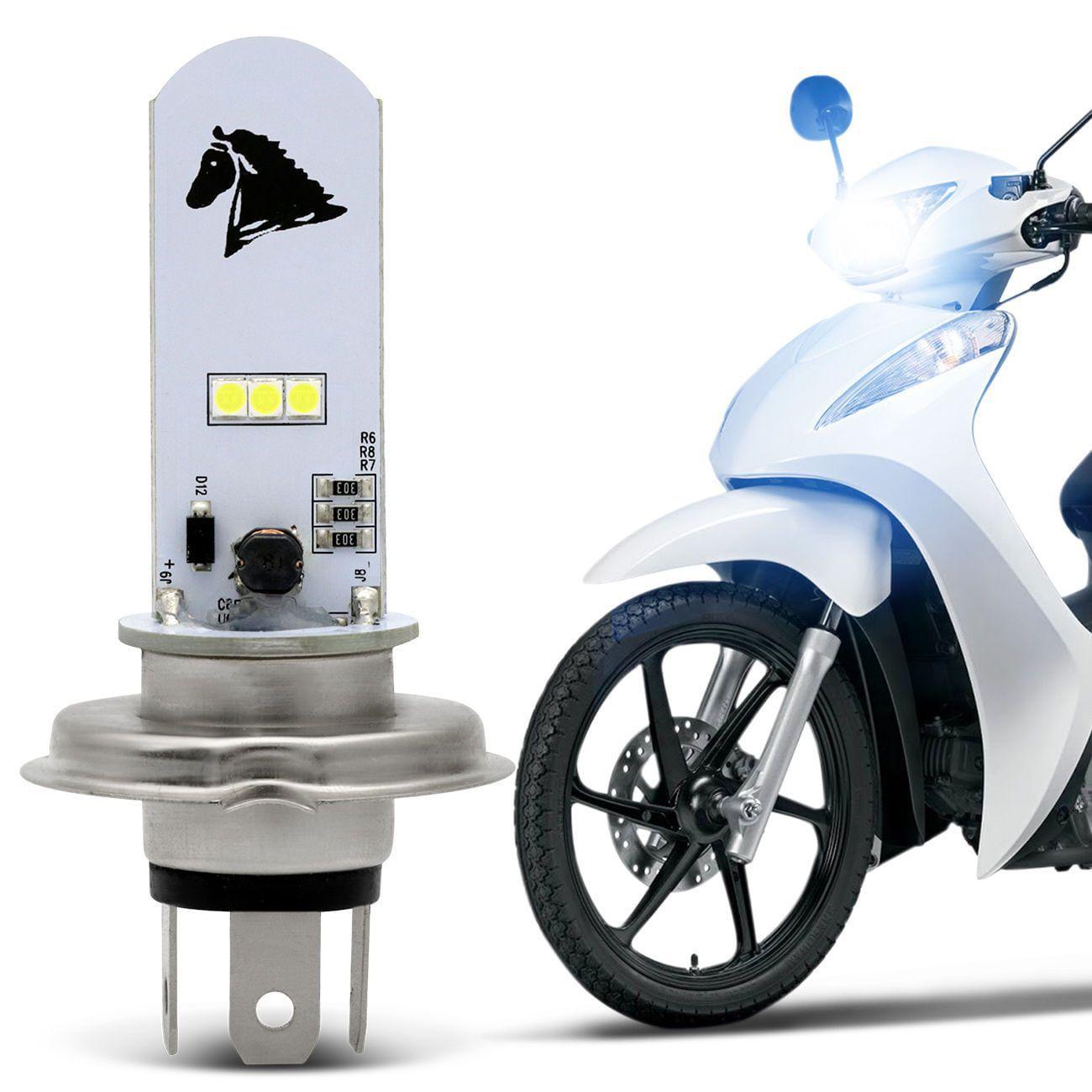 Lampada Super Led Honda Biz 125 16 17 18 19 H4 8000k 35w Farol Alto Ou Baixo St Outros Automotivo Magazine Luiza
