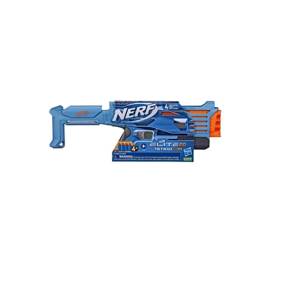 Lançador De Dardos Nerf Elite 2.0 Tetrad Qs4 Hasbro - F5026