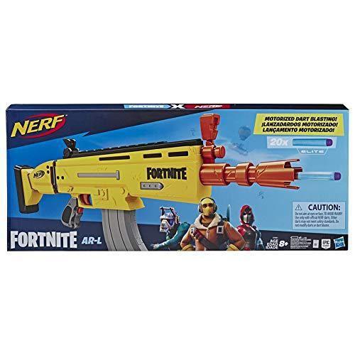 Lança Dardos Nerf Fortnite Ar-L Amarelo Hasbro - Lançadores Lança Dardos Nerf Fortnite Ar-L Amarelo Hasbro - Lançadores