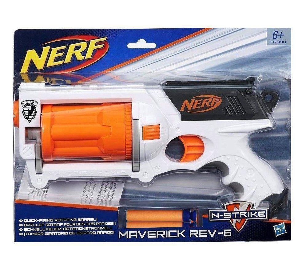 Lançador Dardos Nerf N-Strike Elite Maverick Rev-6 A7998 - Hasbro ...