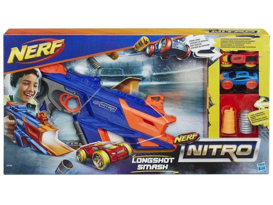 Lancador de Carros Nerf Nitro Longshot Smash Hasbro Lancadores de Dardos Magazine Luiza