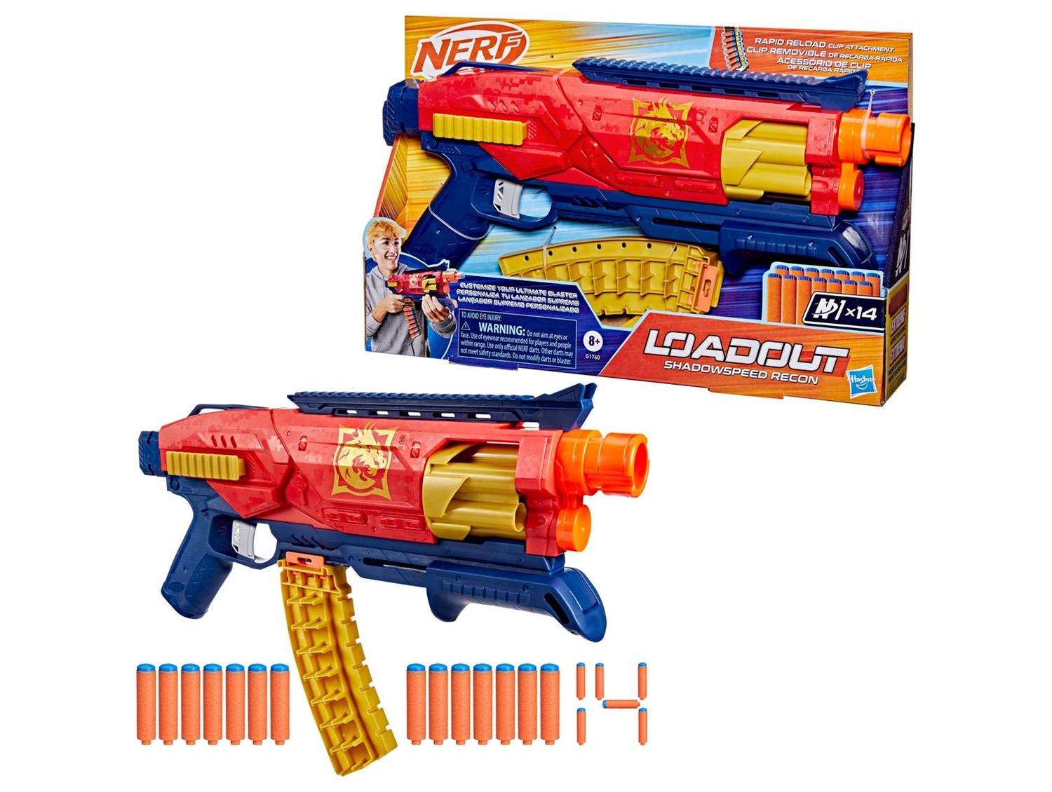 Lançador de Dardos Nerf Loadout Shadowspeed Recon