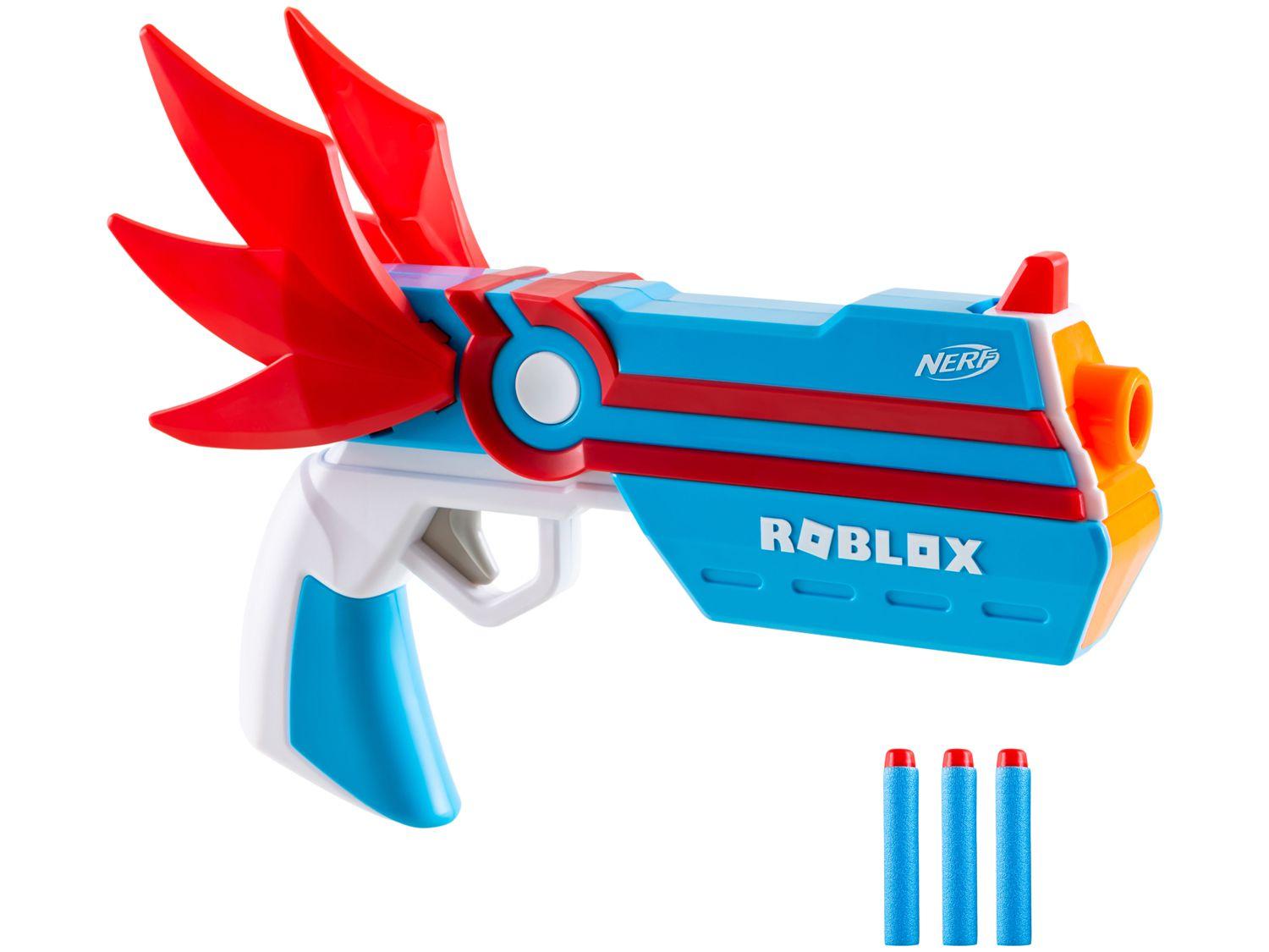 Lançador Nerf Roblox MM2: Dartbringer Hasbro 6 Peças com Acessórios