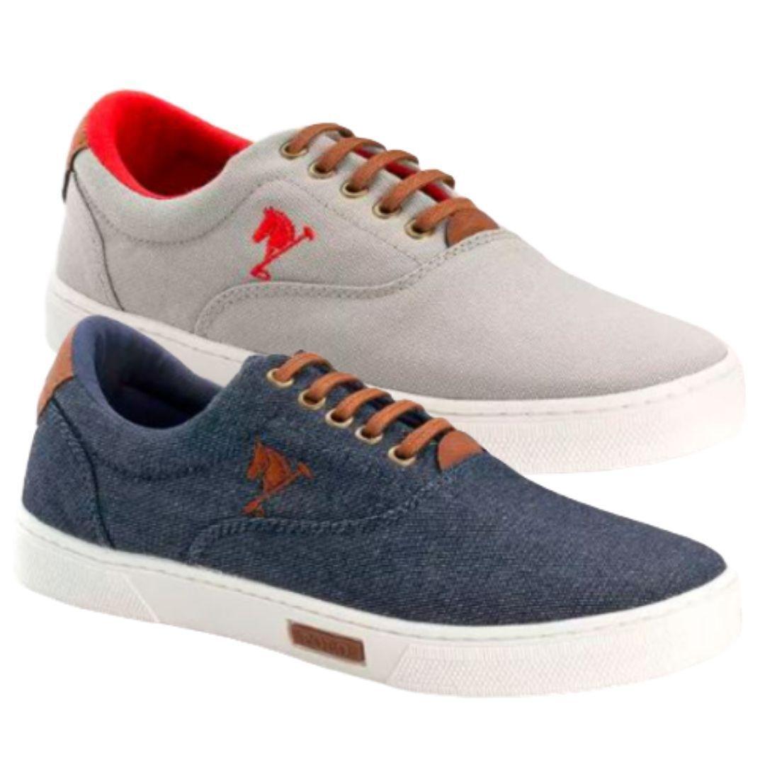 tênis masculino polo joy casual em lona
