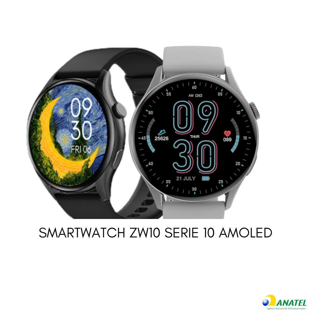 Lancamento relogio smartwatch zw10 serie 10 amoled c duas pulseiras PEJE Smartwatch e Acessorios Magazine Luiza