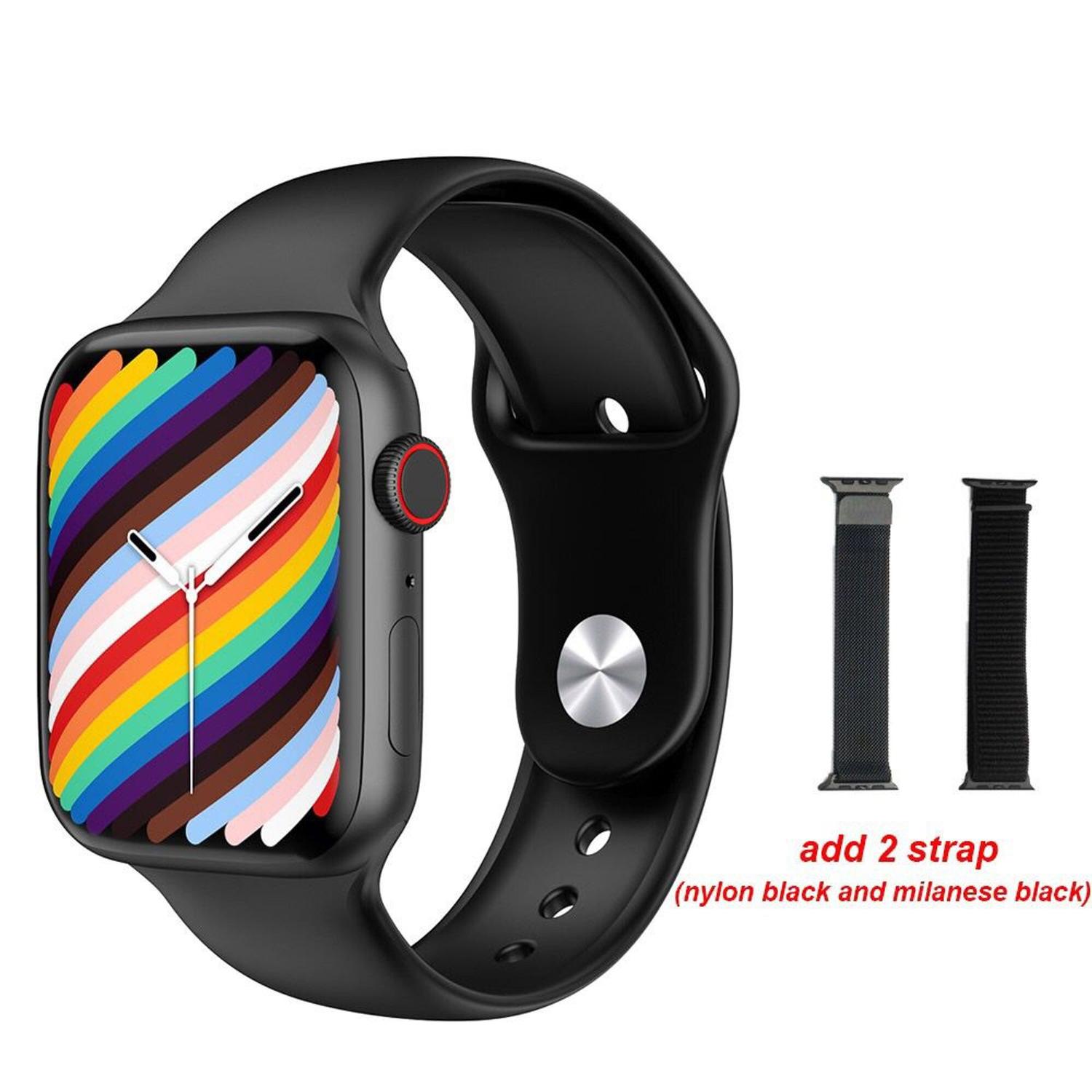 smartwatch iwo max pro troca pulseira 44mm ios android