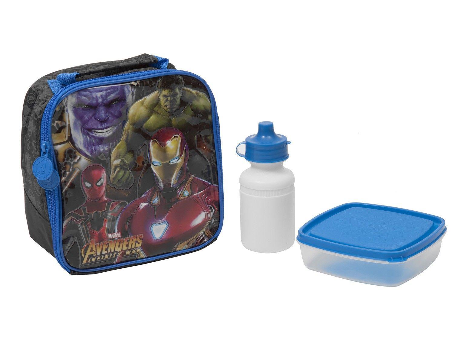 Lancheira Infantil Escolar Marvel