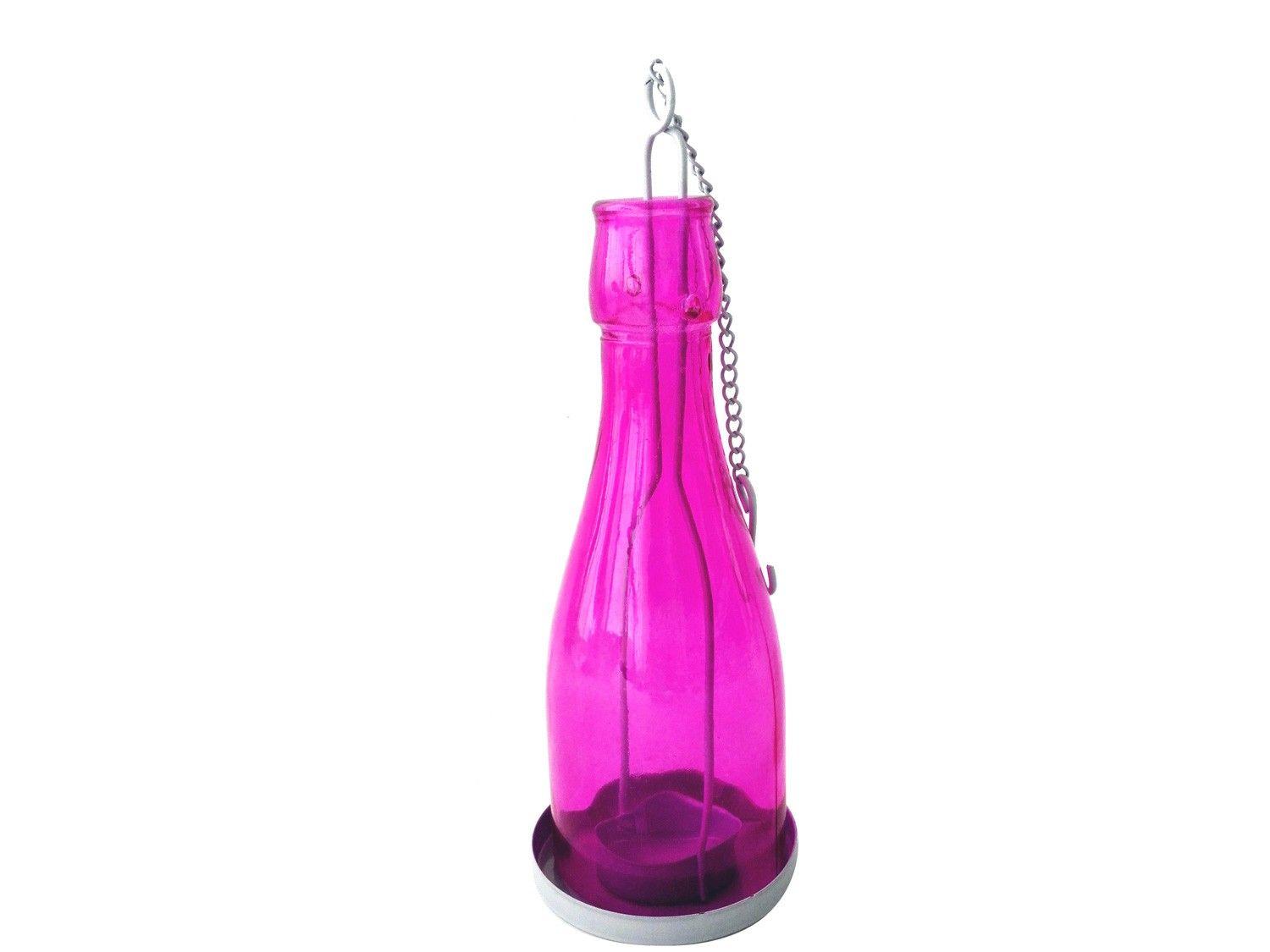 Lanterna Decorativa Vidro 8x23cm Inova Metal Joy