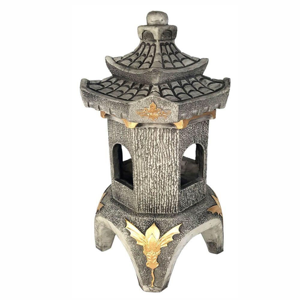Lanterna luminária japonesa para jardim grande resina maciça. Shop Everest Luminária de Chão