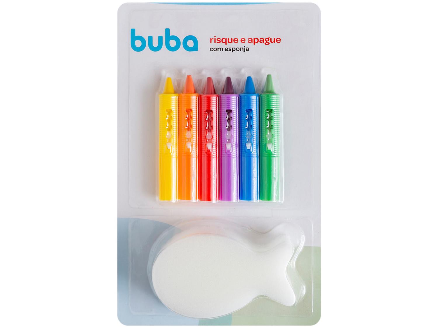 Lápis para Banho Buba Risque e Apague 7 Peças