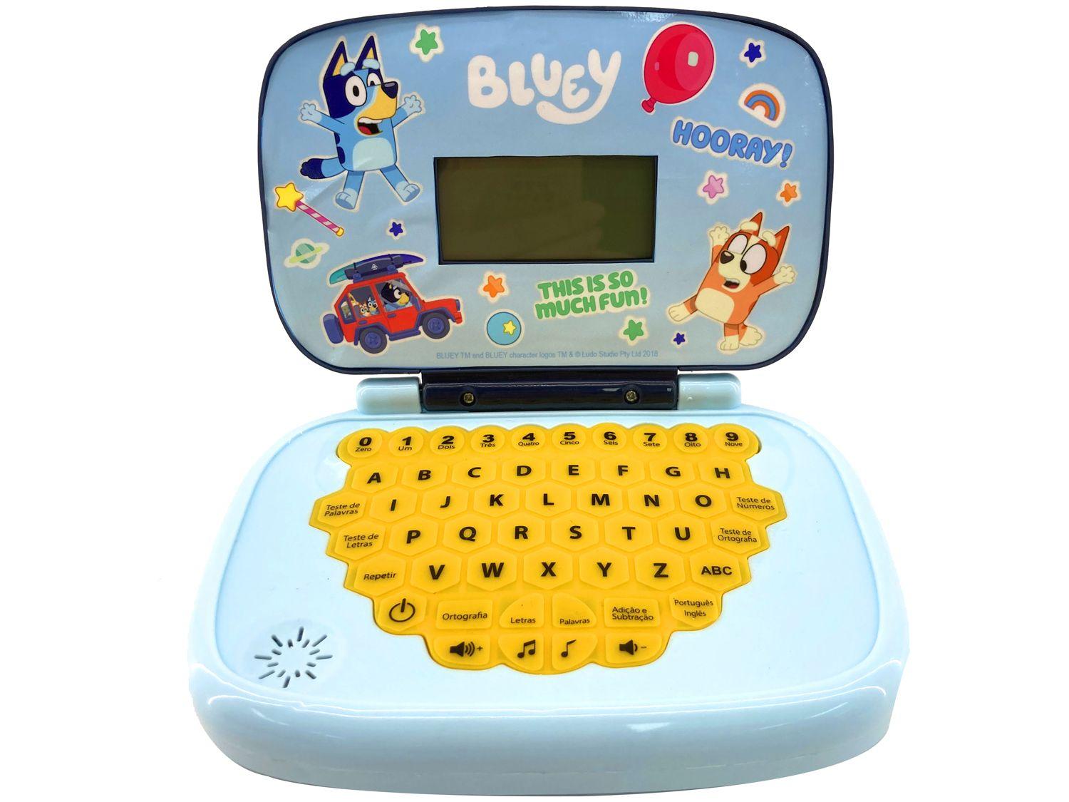 Laptop Infantil Bluey Minigame 12 Atividades