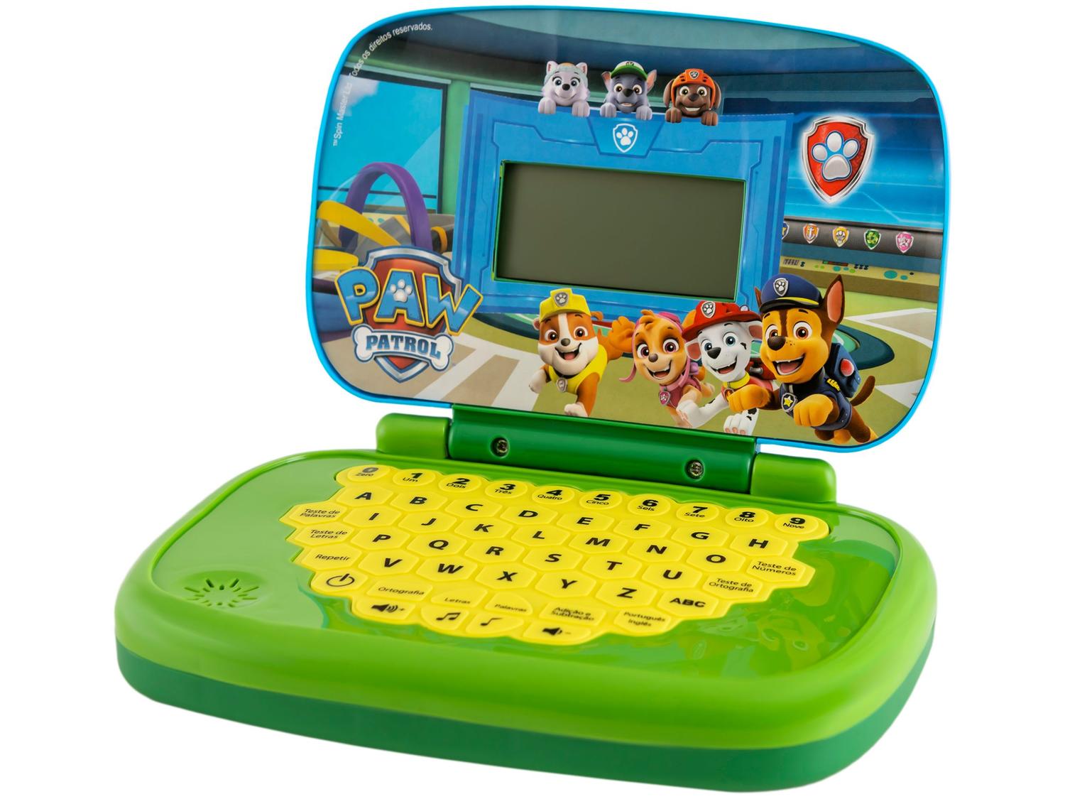 Laptop Infantil Paw Patrol Bilíngue Musical
