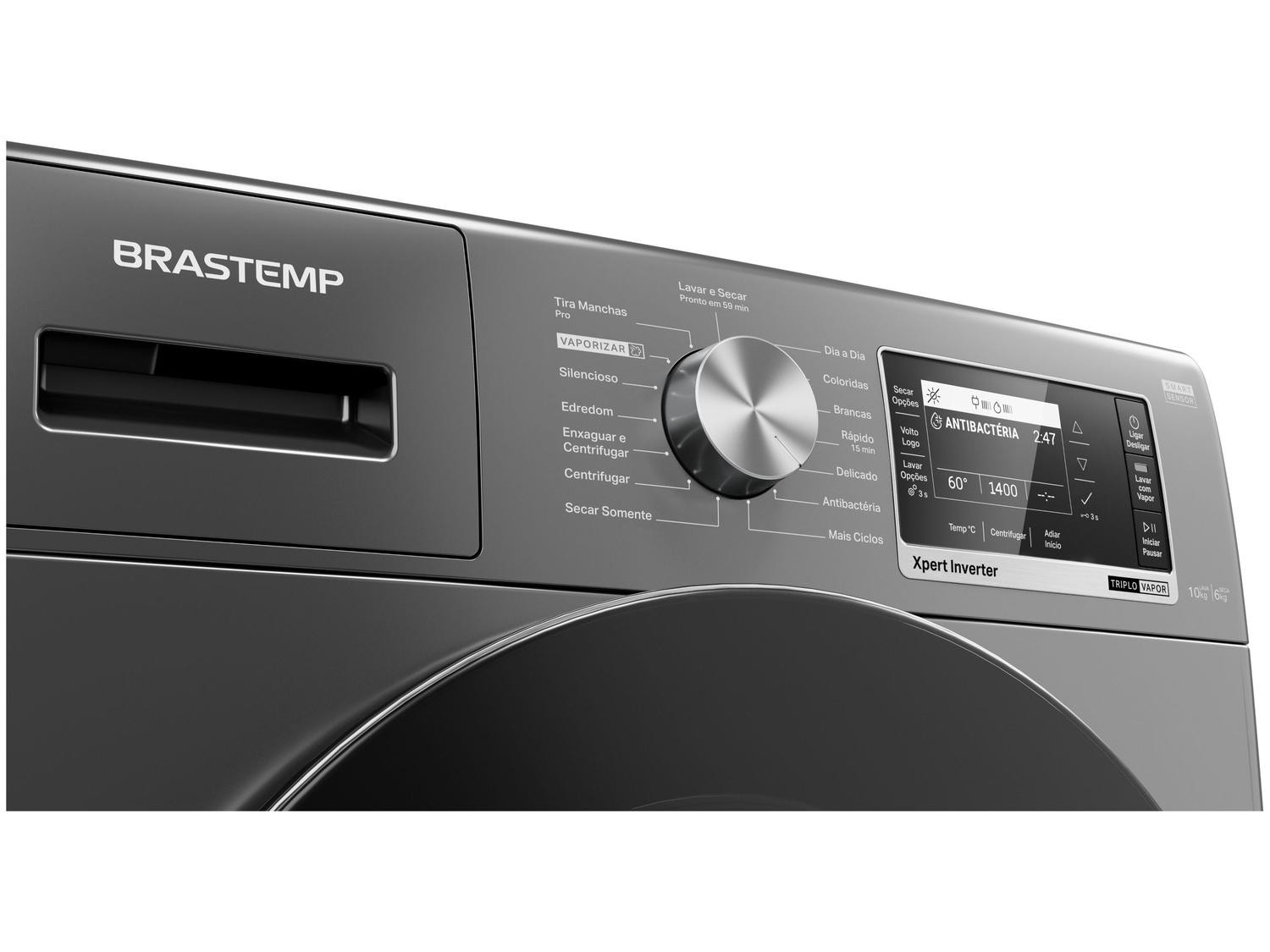 Lava e Seca Brastemp 10Kg BNC10AS Inverter Quente