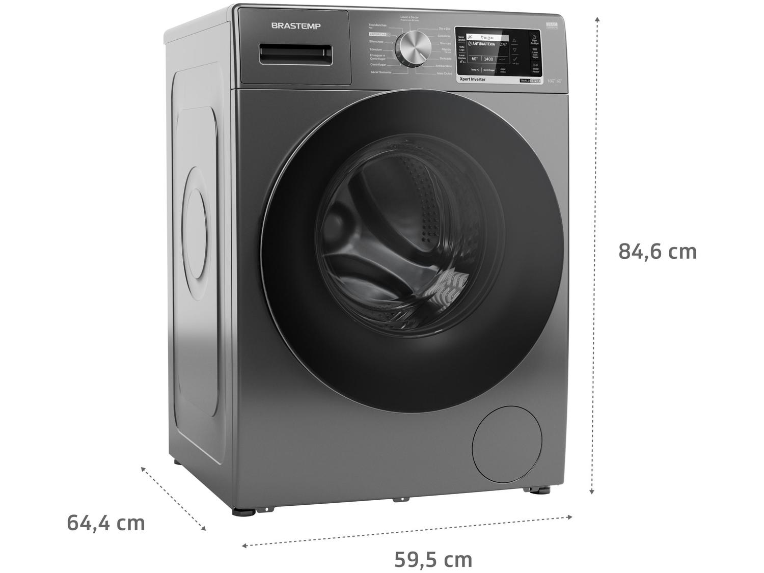Lava e Seca Brastemp 10Kg BNC10AS Inverter Quente