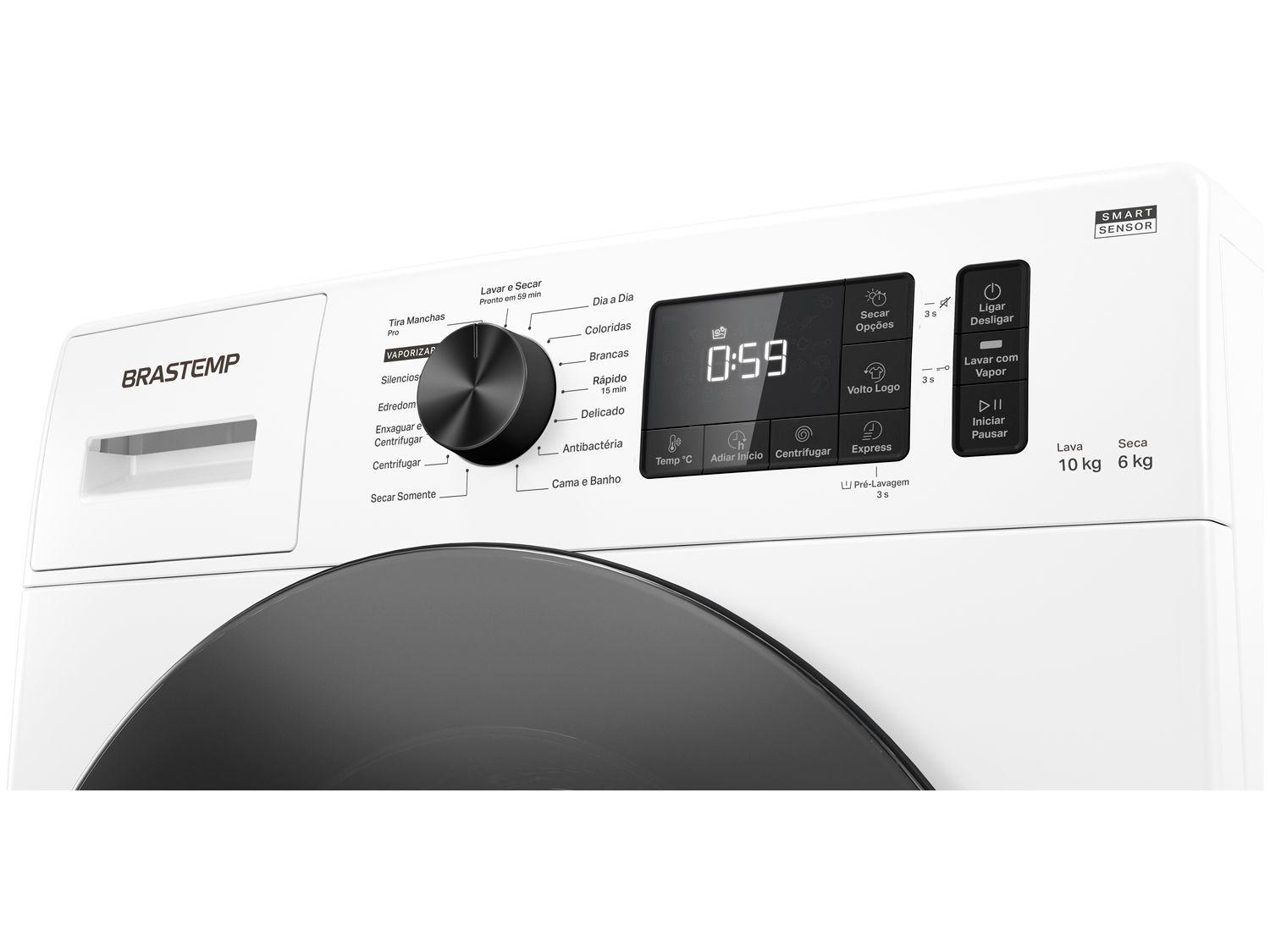 Lava e Seca Brastemp 10Kg BNO10AB Inverter Quente