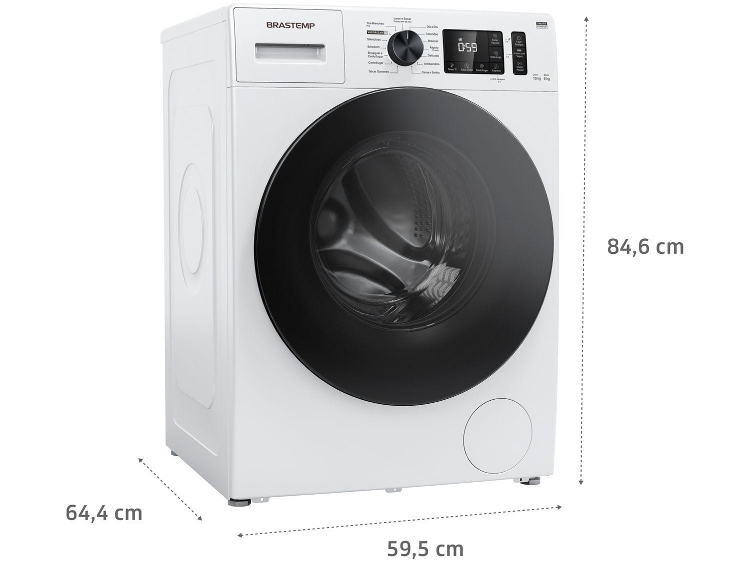 Lava e Seca Brastemp 10Kg BNO10AB Inverter Quente