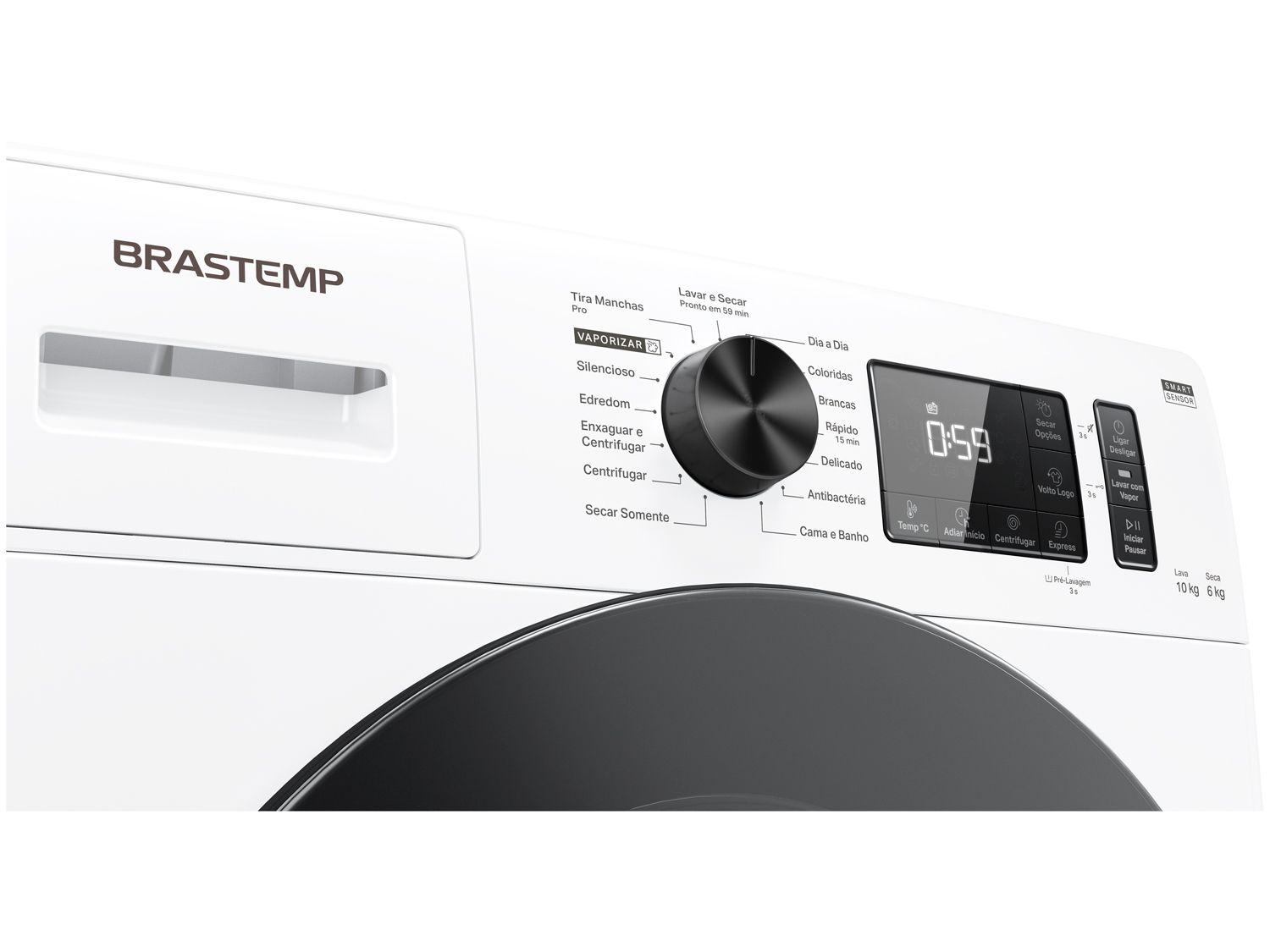 Lava e Seca Brastemp 10Kg BNO10AB Inverter Quente