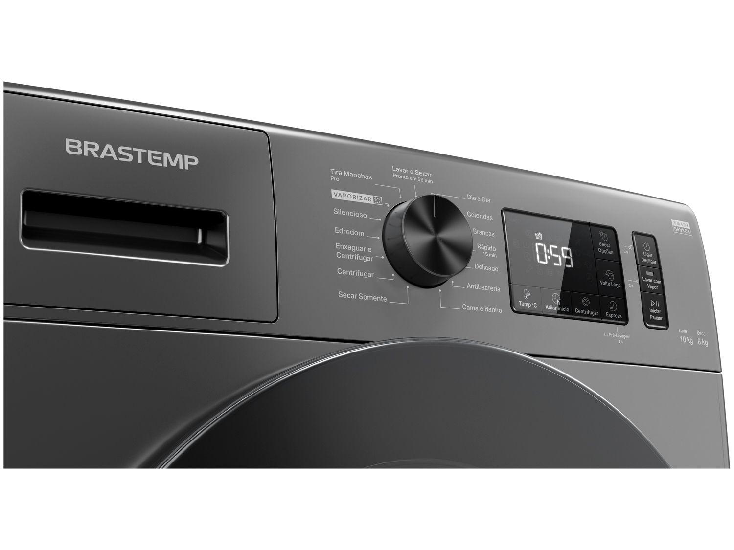 Lava e Seca Brastemp 10Kg BNO10AS Inverter Quente