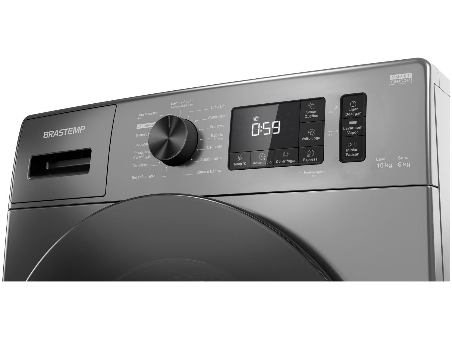 Lava e Seca Brastemp 10Kg BNO10AS Inverter Quente