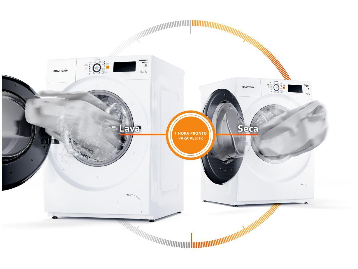 Lava e Seca Brastemp 10Kg BNQ10AB Inverter 14 Programas de Lavagem Branca