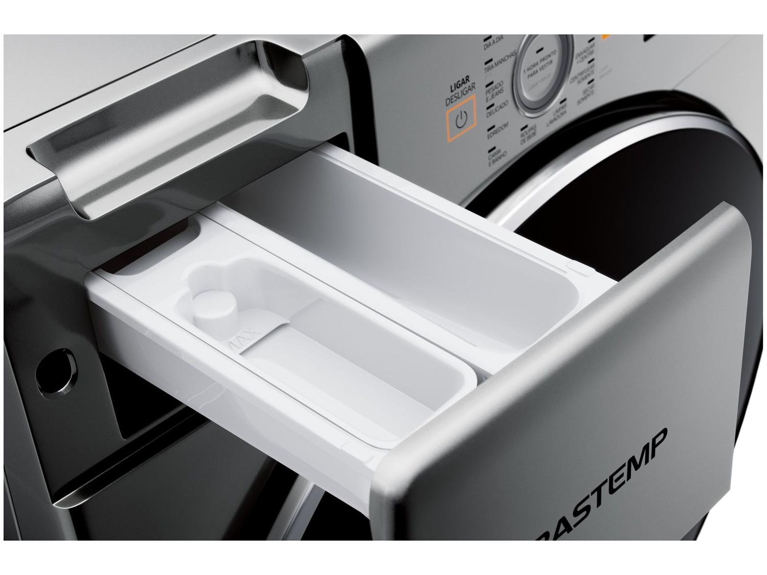 Lava e Seca Brastemp 10kg BNQ10AS Inverter - 14 Programas de Lavagem Prata