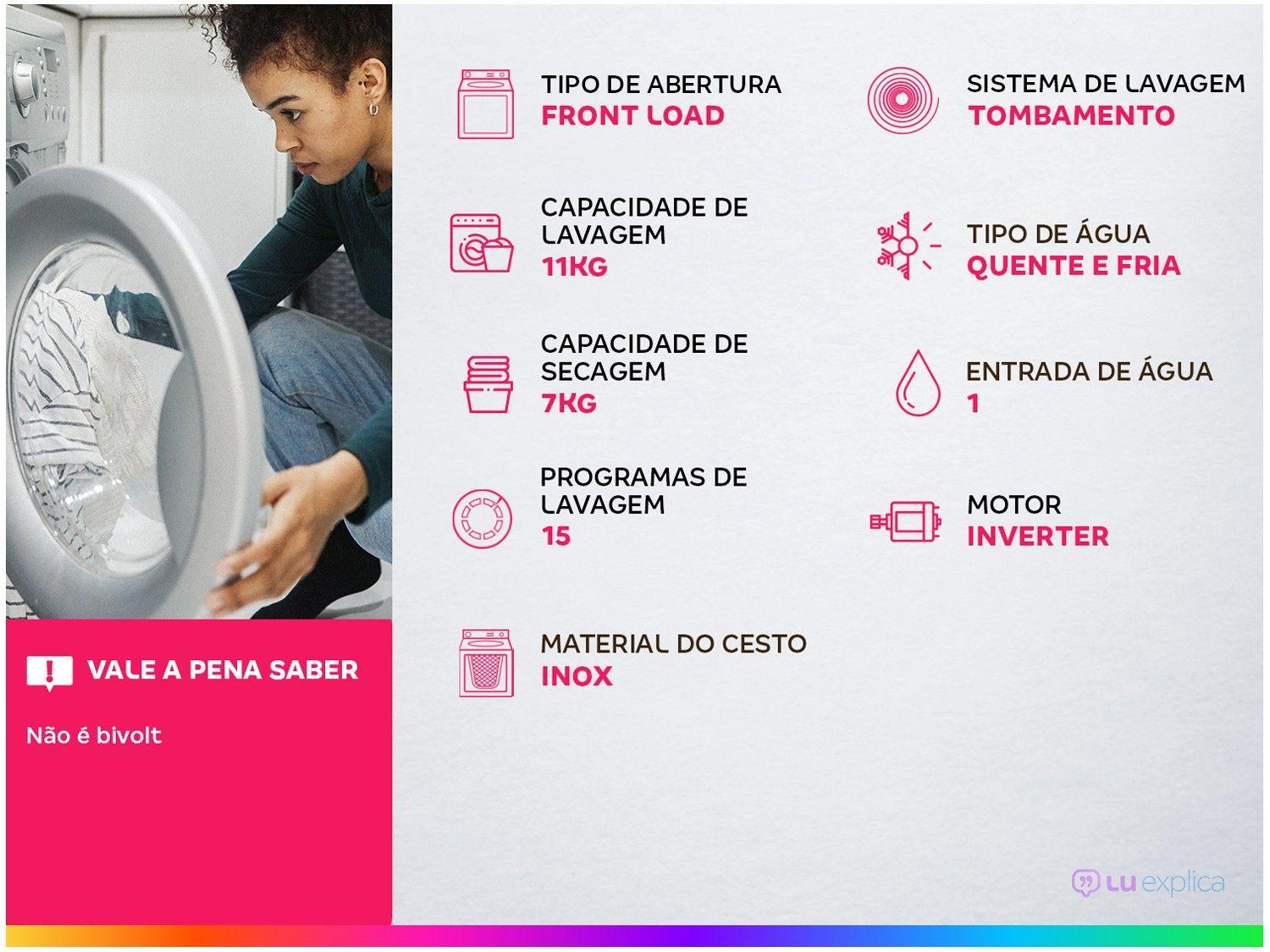 Lava e Seca Electrolux 11kg Perfect Care LSP11