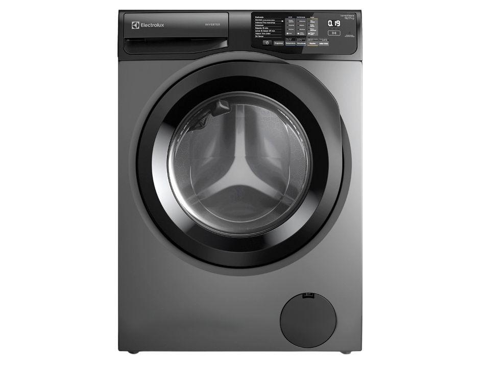 Lava e Seca Electrolux 12kg LSC12 Inverter Água Fria e Quente Cinza Ônix