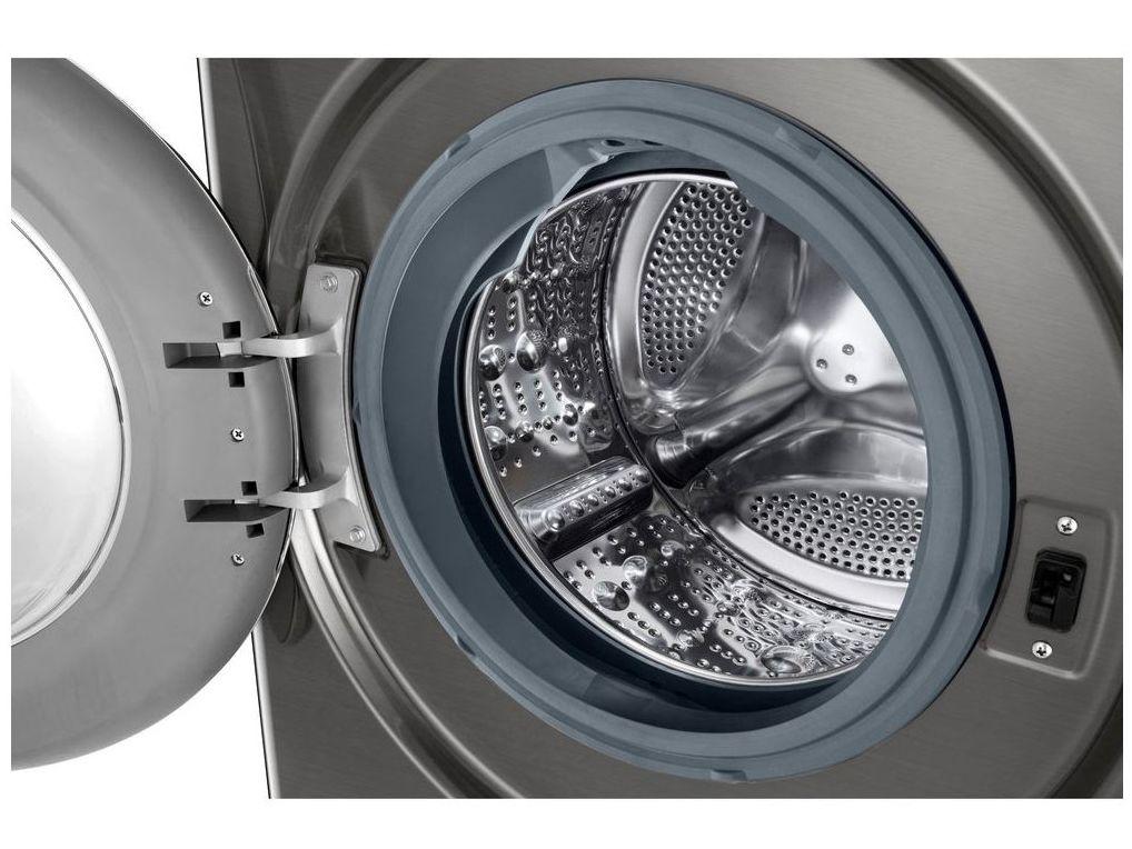 Lava e Seca LG 12kg Smart VC4 CV5012PC4 com Inteligência Artificial Água Quente e Fria Prata