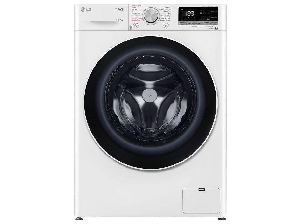 Lava e Seca LG 12kg Smart VC4 CV5012WC4 com