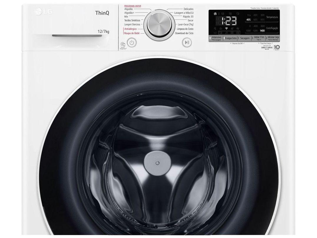 Lava e Seca LG 12kg Smart VC4 CV5012WC4 com