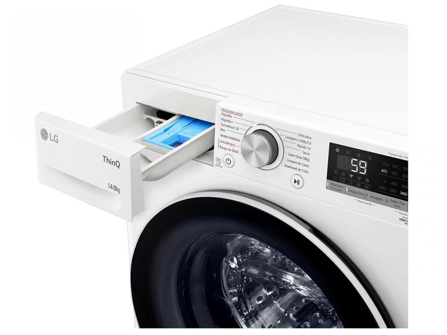 Lava e Seca LG 14kg Smart Smart VC4 CV5014WC4 com